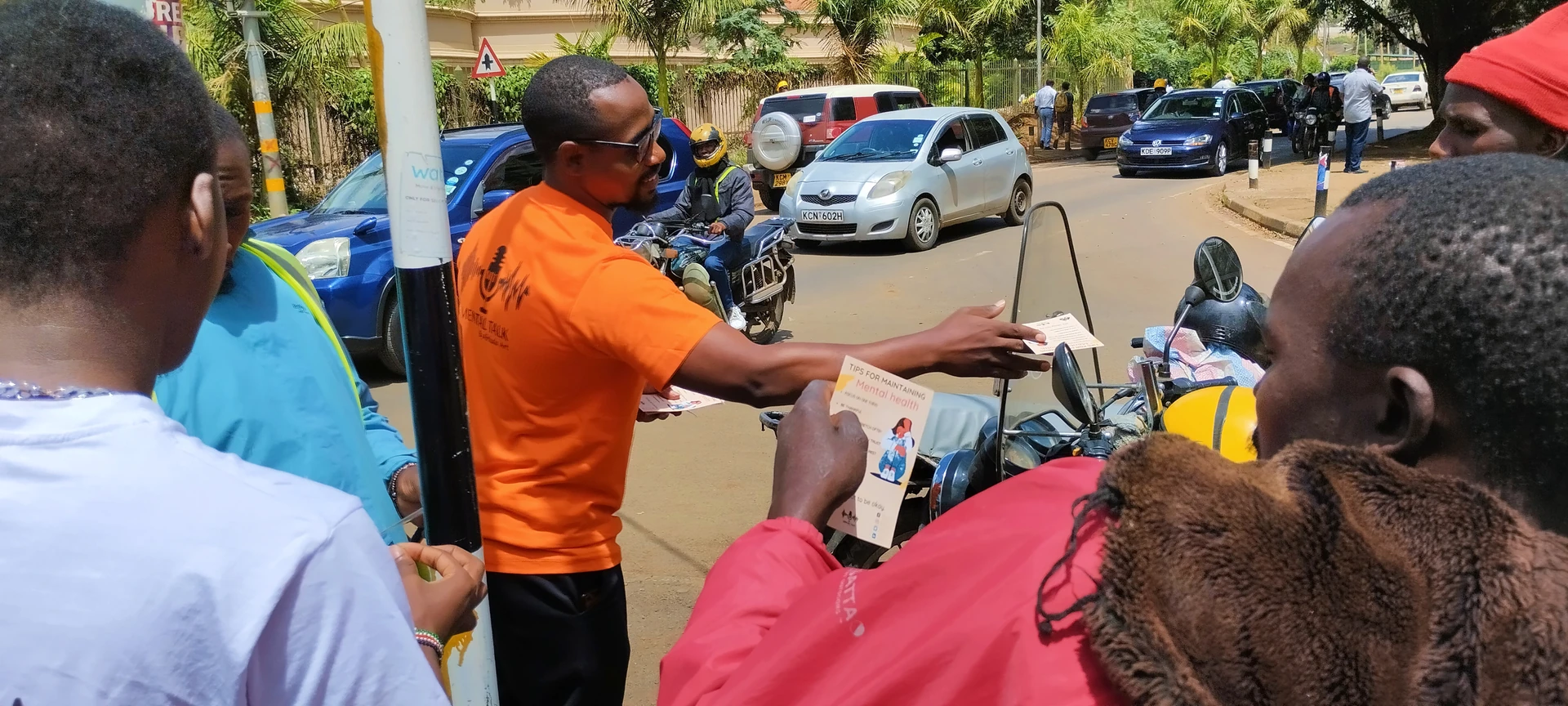 A mental health awareness walk in Nairobi